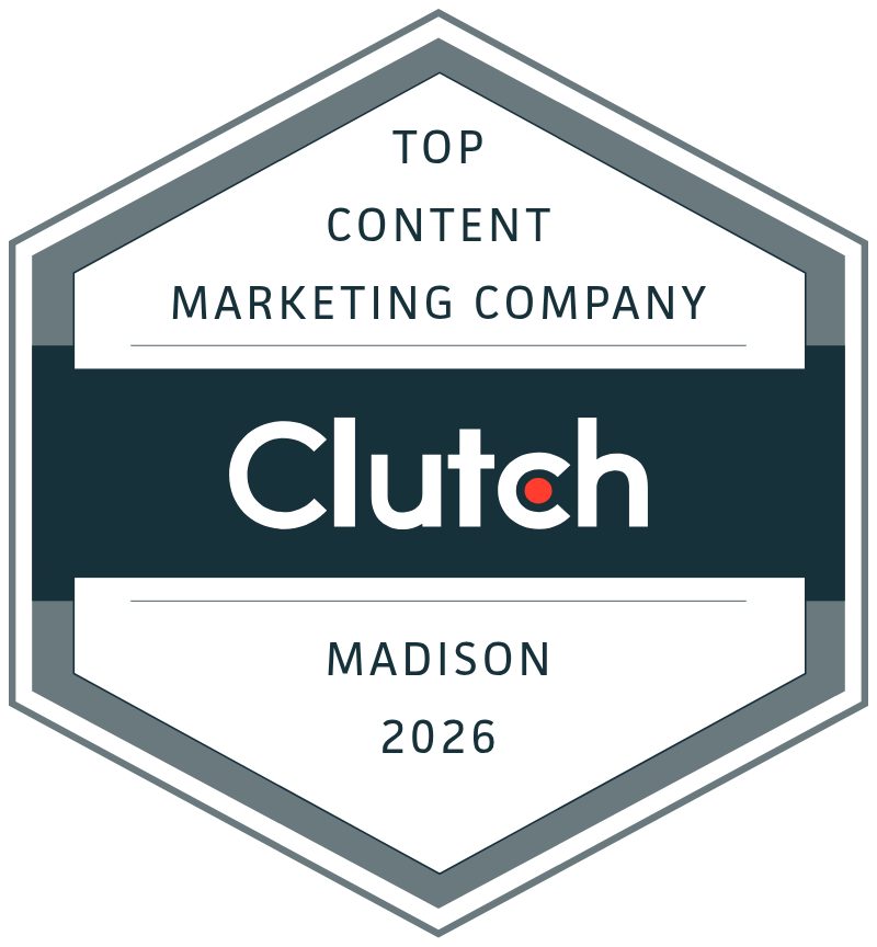 Top Clutch Content Marketing Company Madison 2026 badge