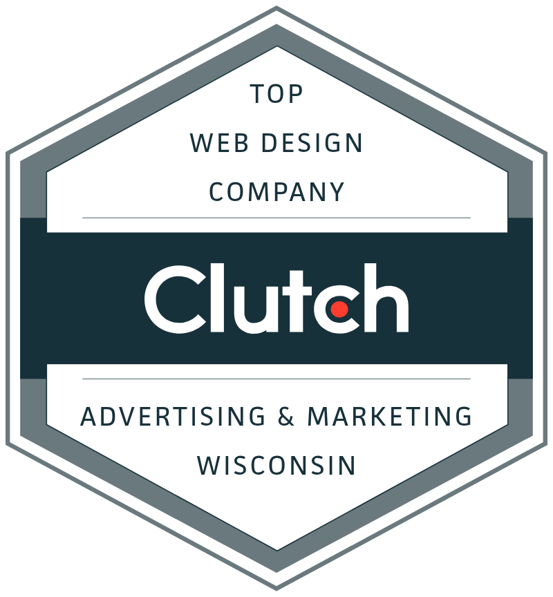 Top Clutch Web Design Company Advertising Marketing Wisconsin badge