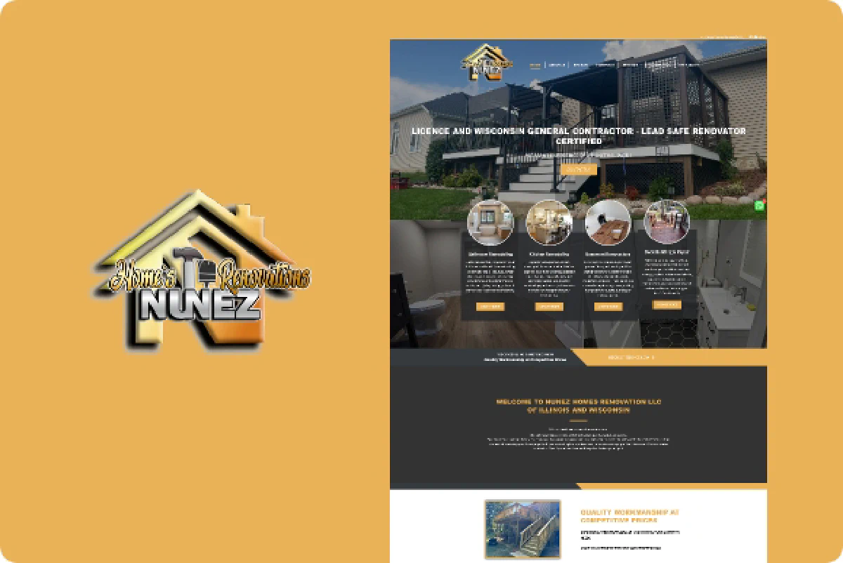 Nunez Home Renovation website