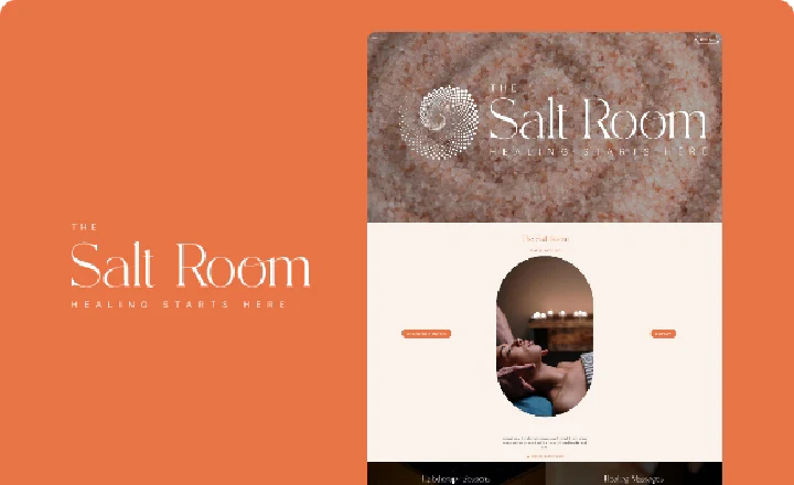 Salt Room Wellness website preview