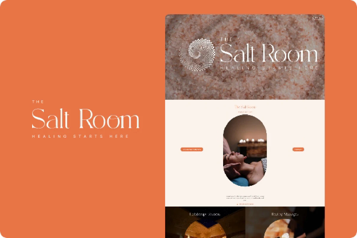 Salt Room Wellness website preview