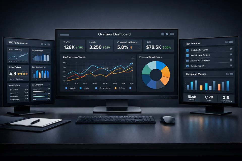 Growth System dashboard preview